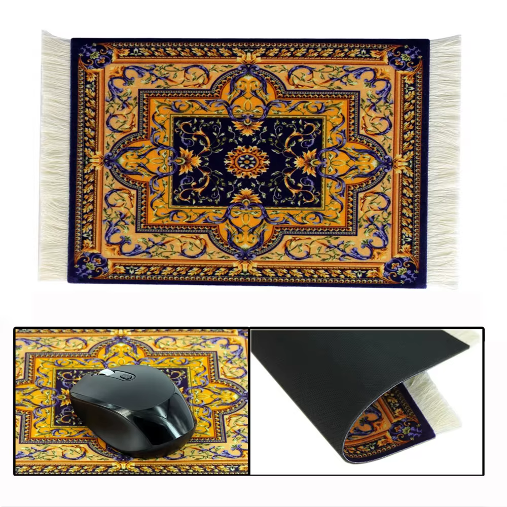 Tapis persan tissé fleur petit dessous de verre commerciaux en gros