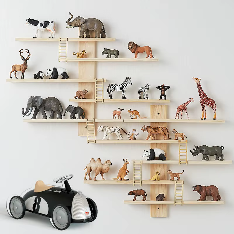 Affichage de modèle d'animal de chambre d'enfant, étagère de figurines Pop T1, rangement d'ornements d'animaux, mural décoratif