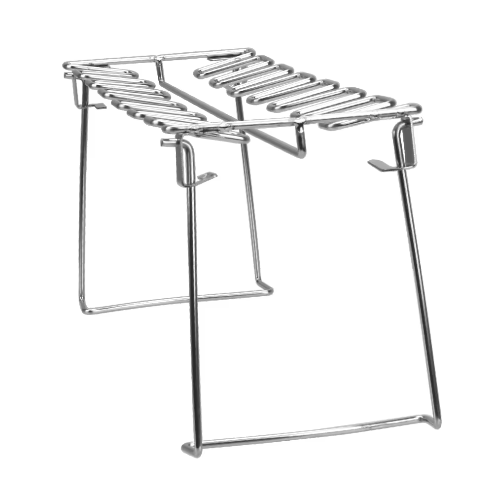 Support de gril d'aile de jambe de poulet de boeuf de Barbecue 14 fentes support de baguettes de Barbecue en acier inoxydable support de rôtissoire de four de fumeur côtes de Barbecue rôties