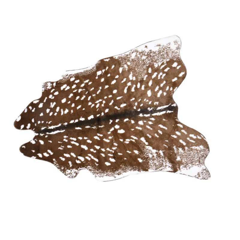 Tapis en similicuir imprimé cerf Lea, coordonnants, polymères coordonnants