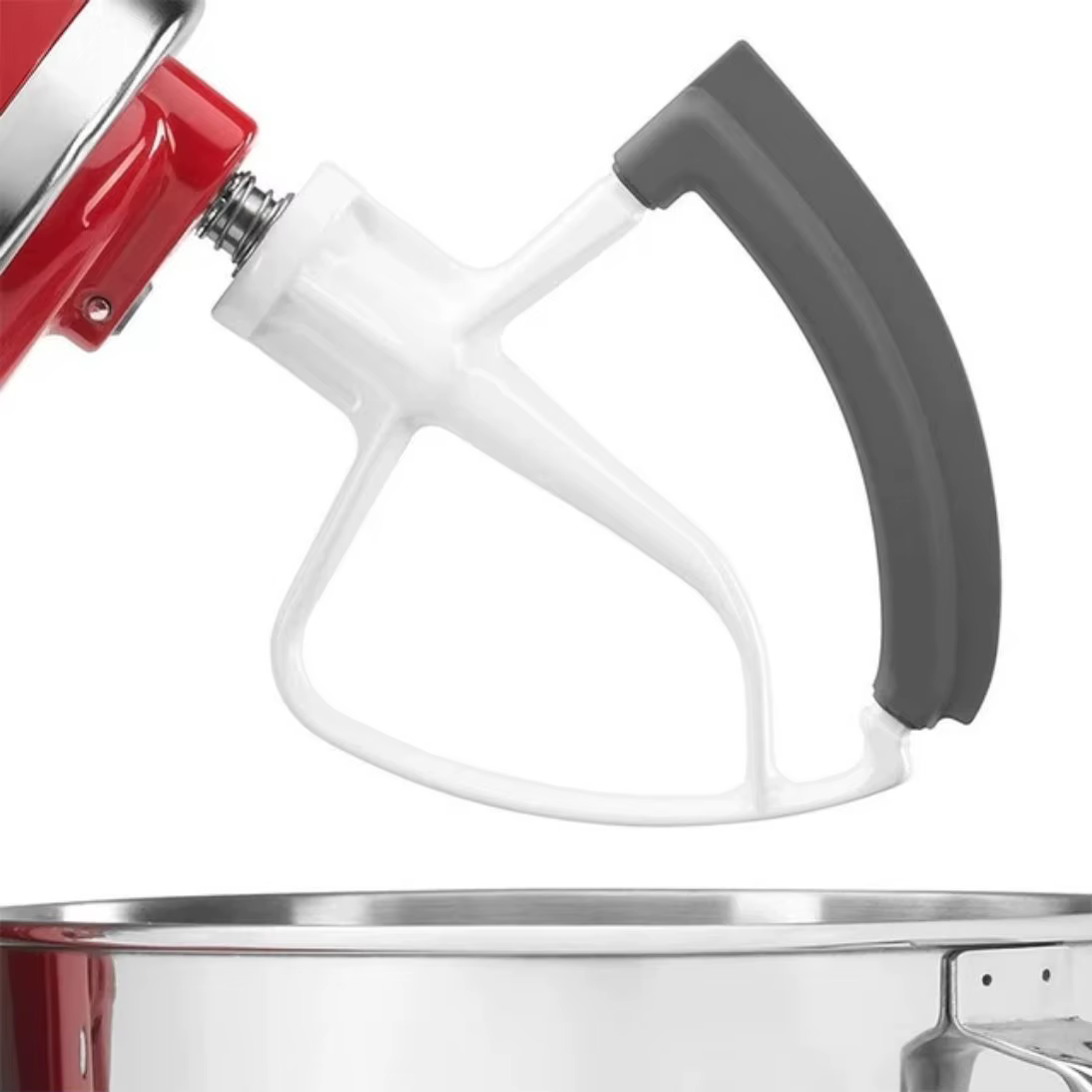 KitchenAid-Grattoir à bord flexible en silicone, lame de batteur, bol, support à tête inclinable, accessoires de centre commercial, 4.5 à 5 qt