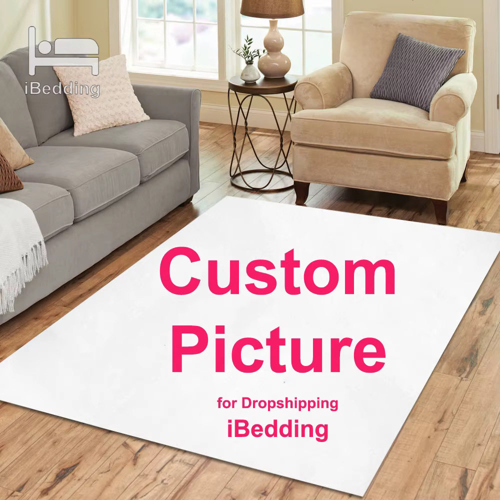 Tapis rectangulaire personnalisé imprimé Lea