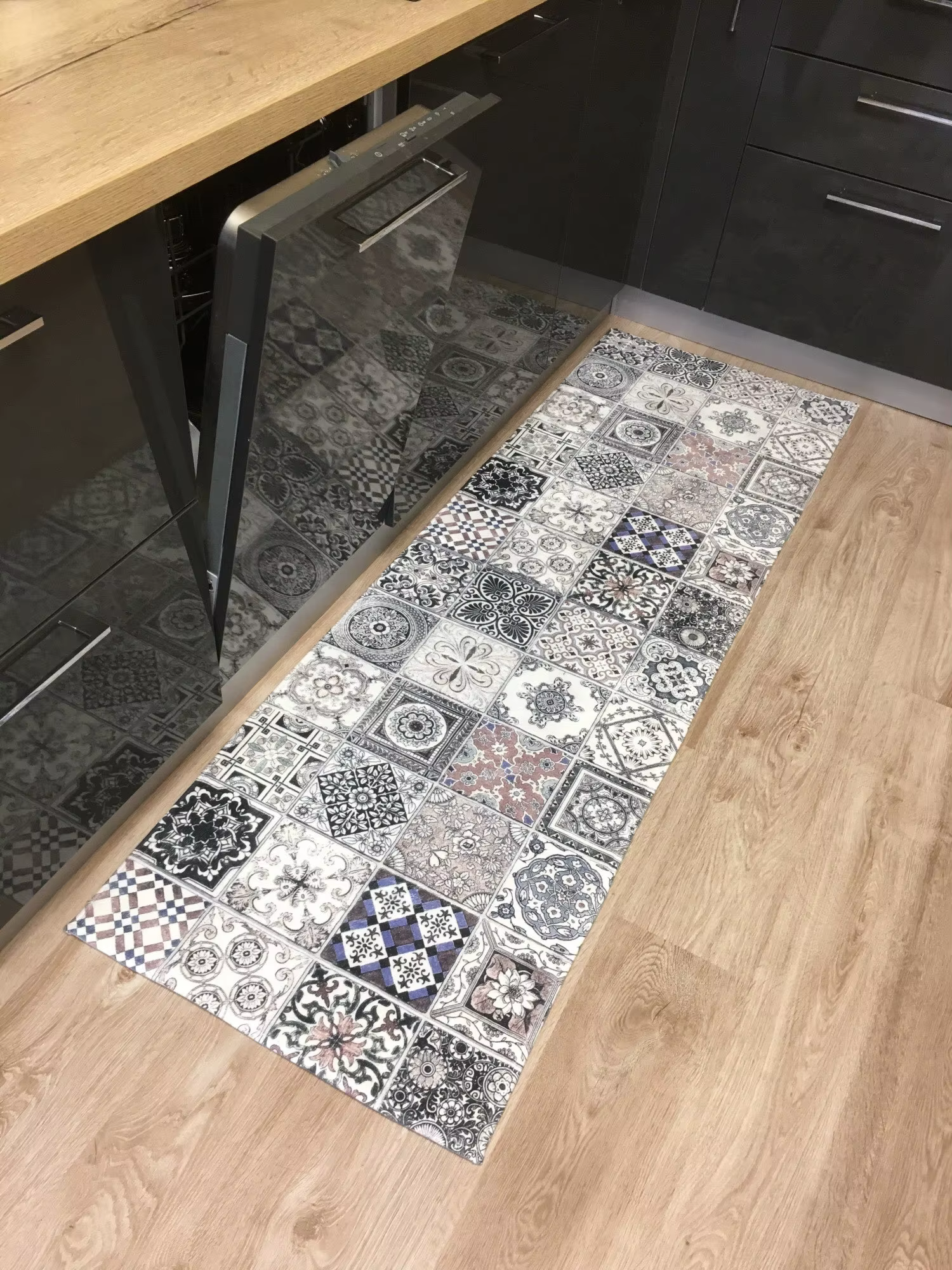 Tapis de cuisine à motif marocain