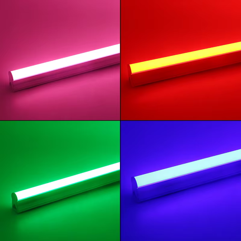 Tube LED couleur T5 T8 intégré 30cm 60cm (1FT 2FT) Lampe murale fluorescente LED Ampoule Luminaire Blanc Froid Blanc Chaud 220V