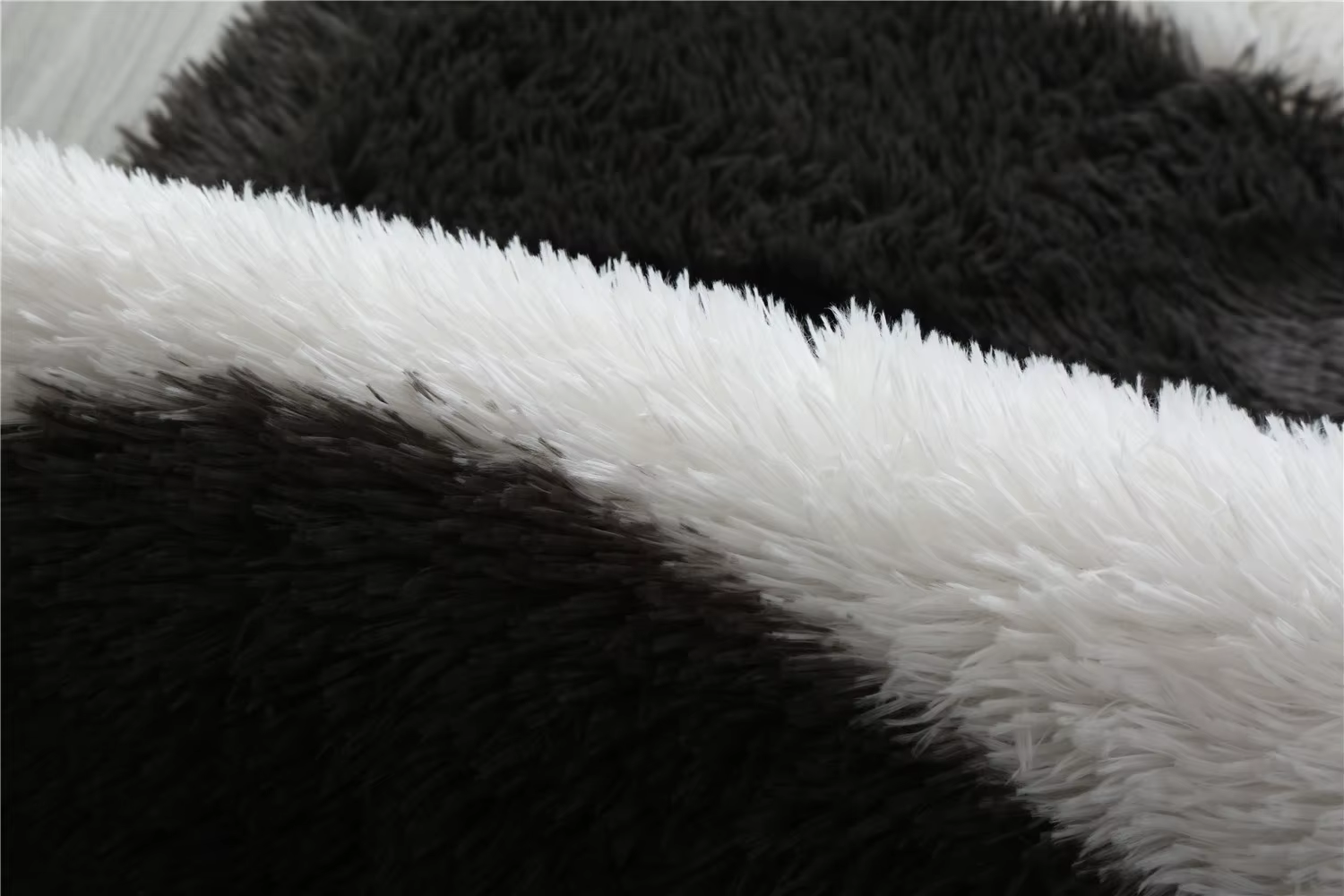Tapis moelleux en peluche à imprimé léopard moderne