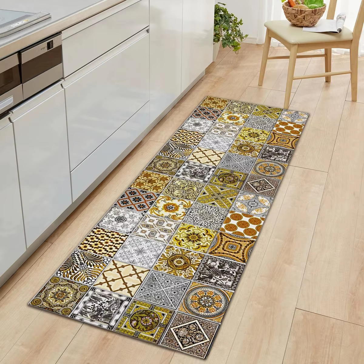 Tapis de cuisine à motif marocain