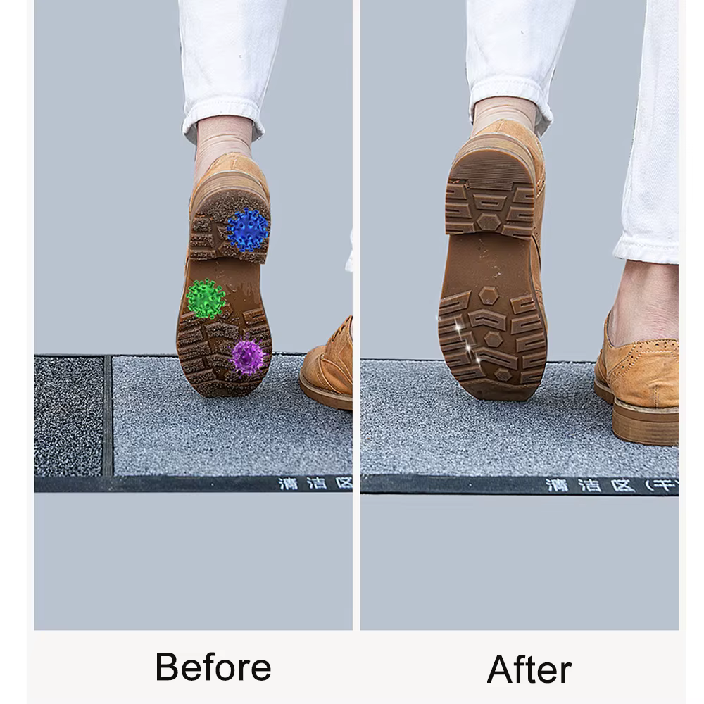 Polymères désinfectants pour tapis