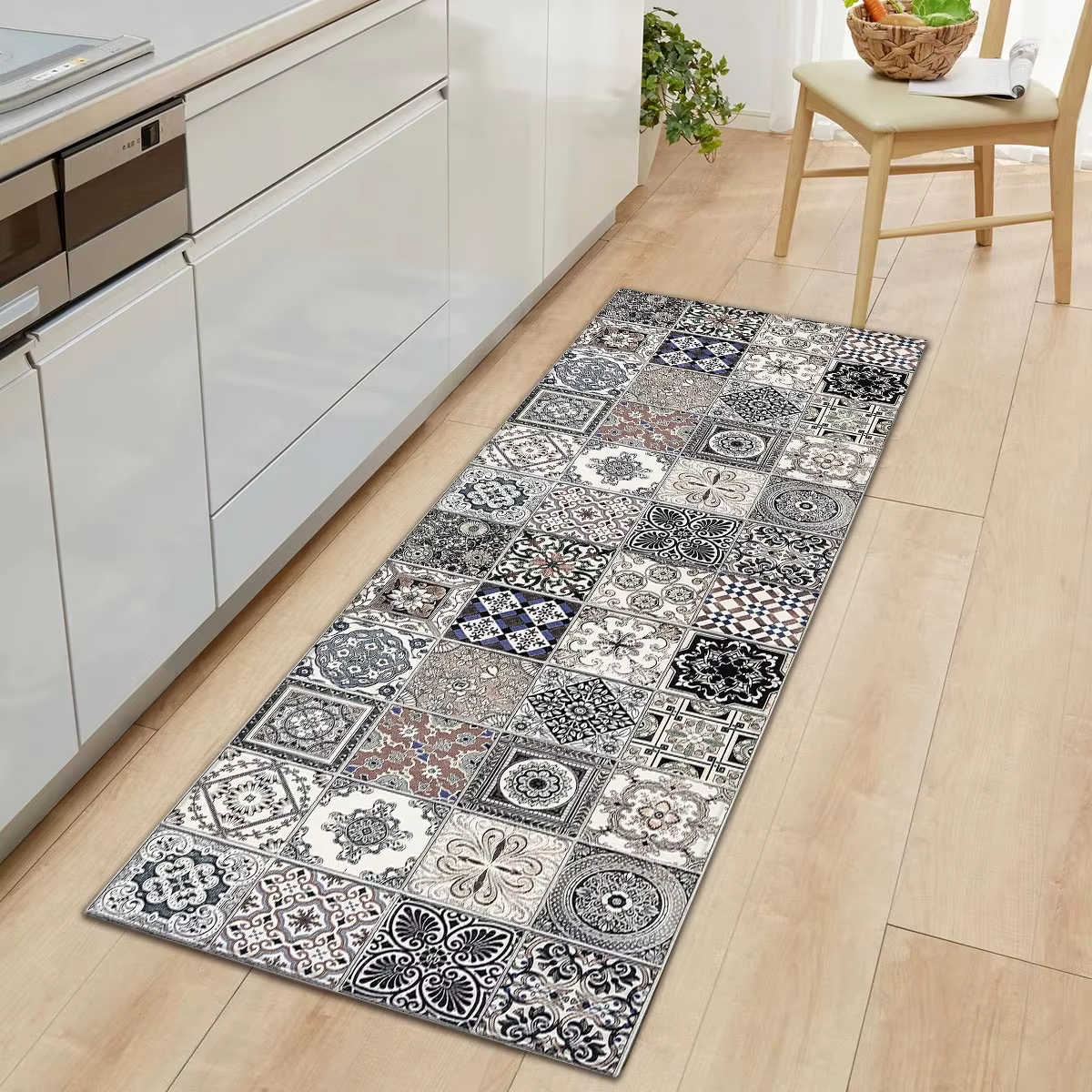 Tapis de cuisine à motif marocain