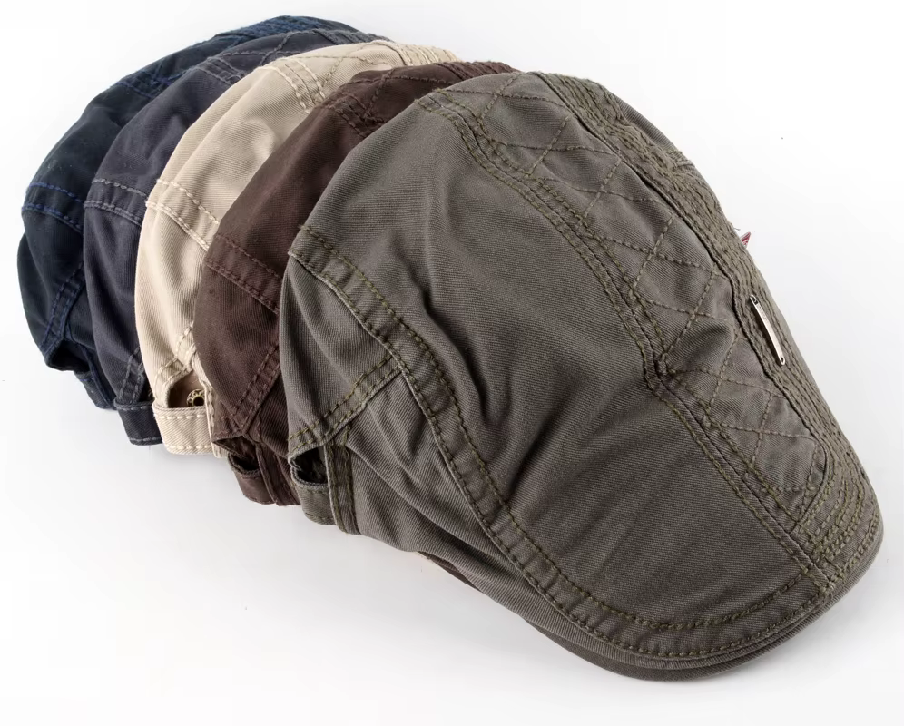 Bérets pour hommes Boina mode chapeau Masculina Plaid Style Gorro chapeaux décontractés coton Boinas couleur unie béret pour hommes casquette 6 couleurs