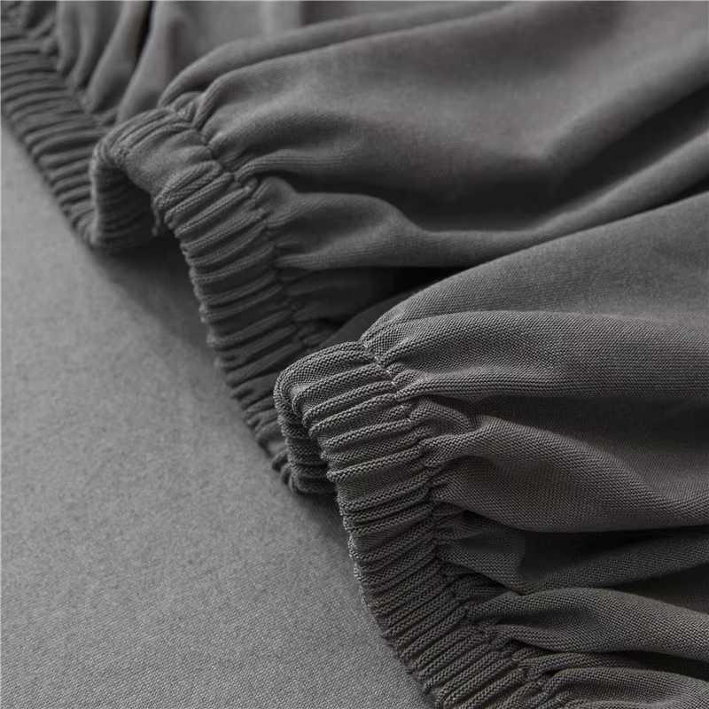Housses de chaise de bureau en Spandex de couleur grise, housses de protection de siège pour hôtel, Banquet, mariage, taille universelle 1 pièce
