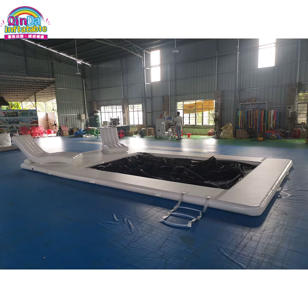 Piscine gonflable faite sur commande de yacht avec la chaise