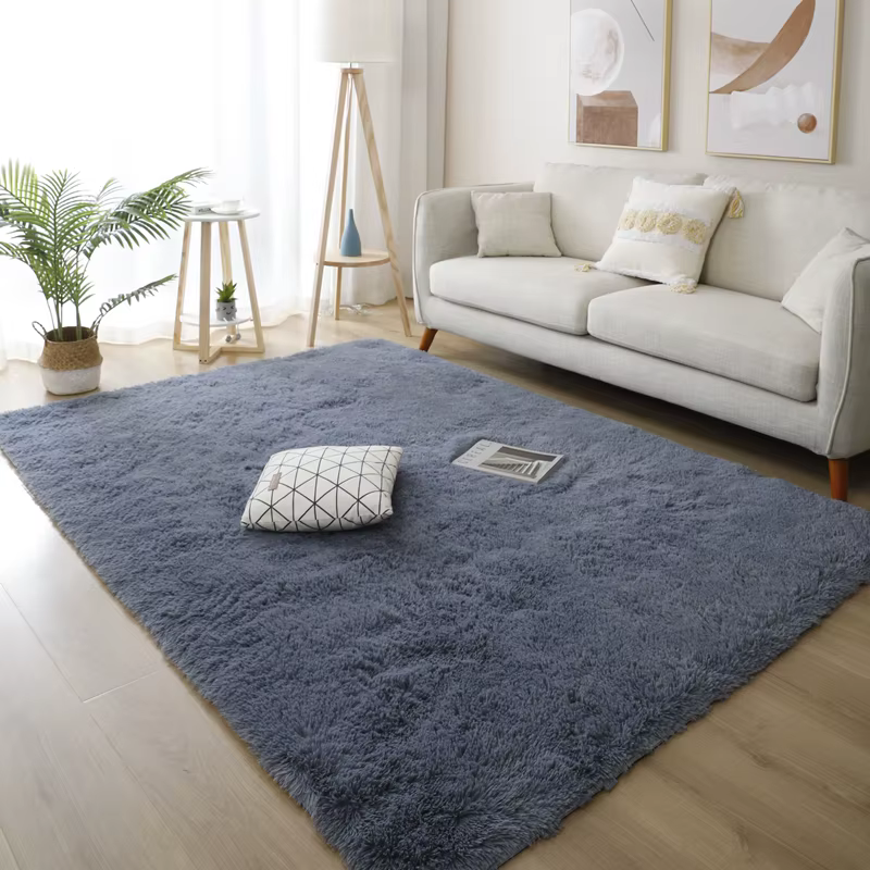 Tapis de salon gris, grand tapis de couloir