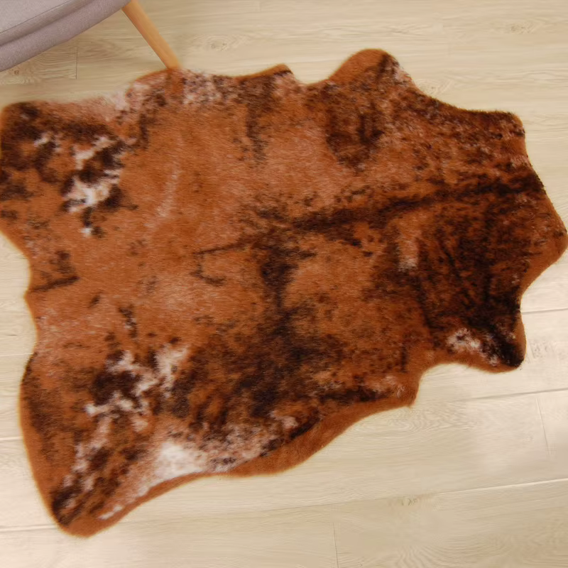 Tapis en simili cuir de style vache