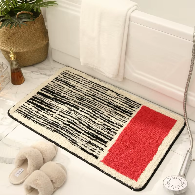 Nouveau tapis de salle de bain absorbant Simple