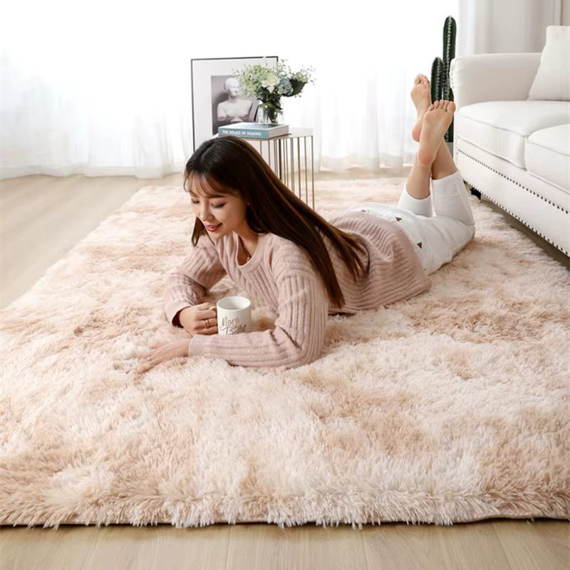 Grands tapis moelleux pour salon moderne