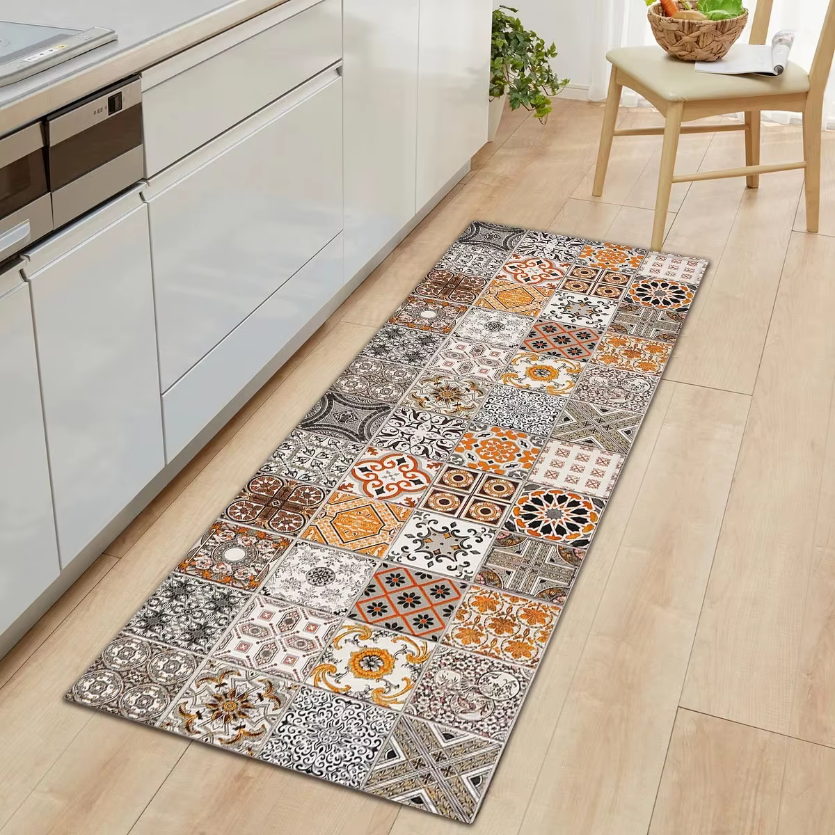 Tapis de cuisine à motif marocain