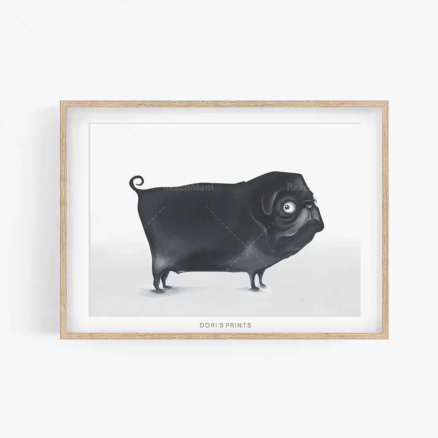Affiche murale d'animal drôle pour bébé garçon, cadeau de douche de bébé, décoration Ao.com