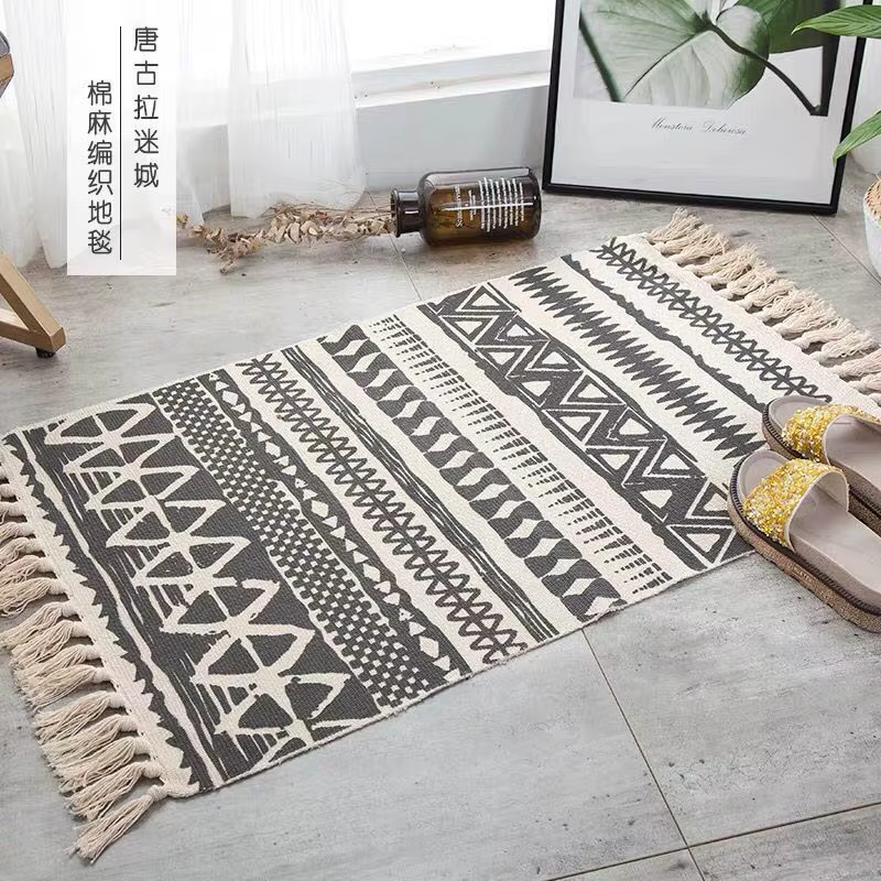 Tapis en lin de coton turc