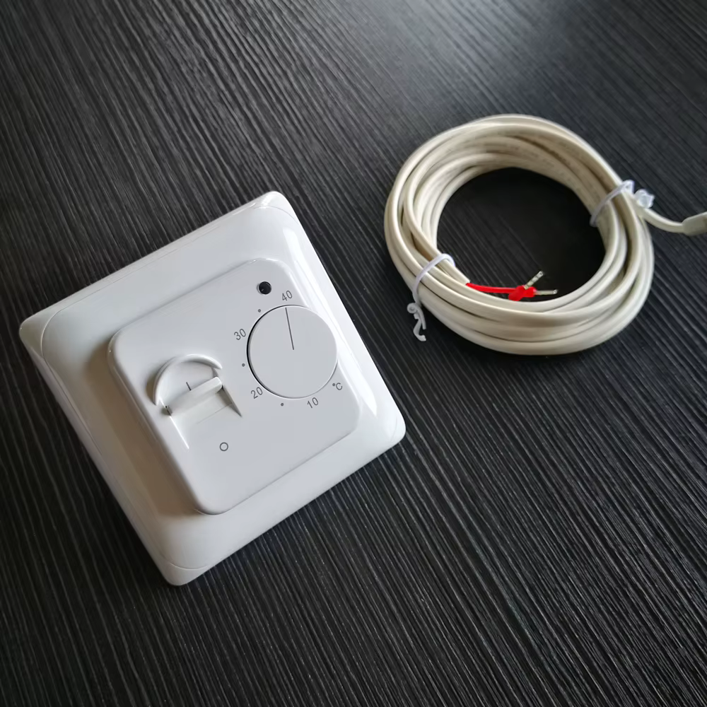 Thermostat de chauffage au sol M5, régulateur de température mécanique, sol chaud infrarouge avec sonde de capteur NTC externe de 3m