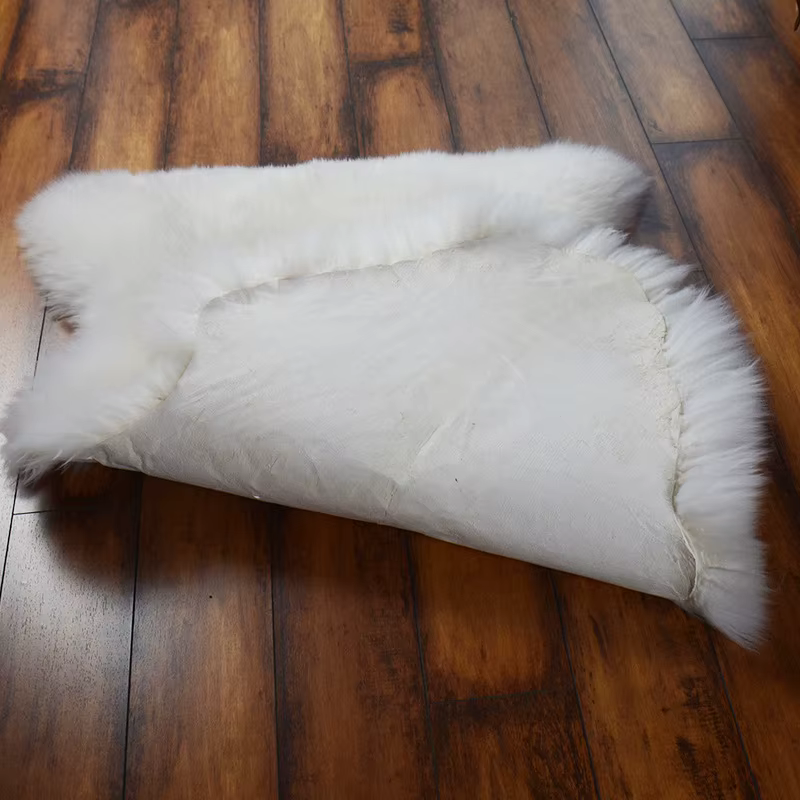 MS.Softex-Tapis long en peau de mouton australien