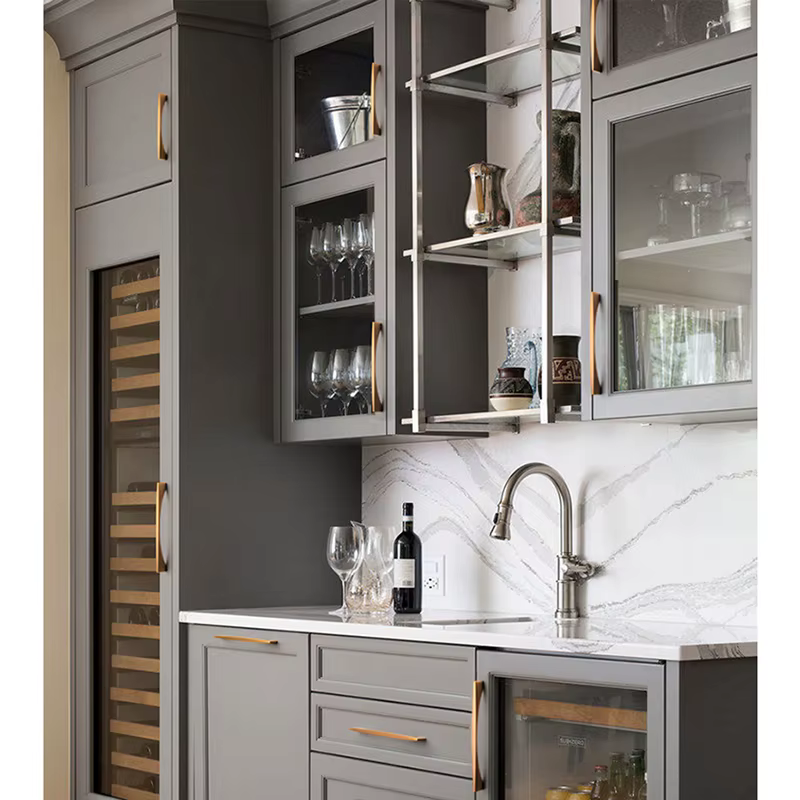 KAK-Poignée de meuble en bronze jaune, style vintage européen, boutons de cuisine, quincaillerie de porte
