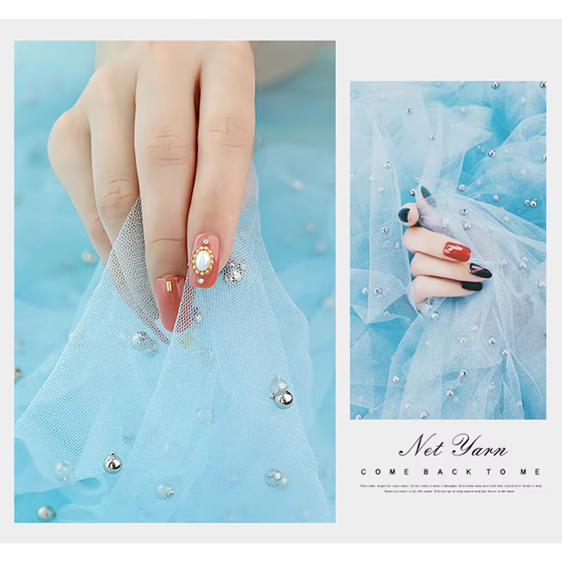 Gril de fond de photographie de gaze de perle, accessoires de studio photo, décoration de toile de fond pour l'huile d'ongle cosmétique, étui de téléphone