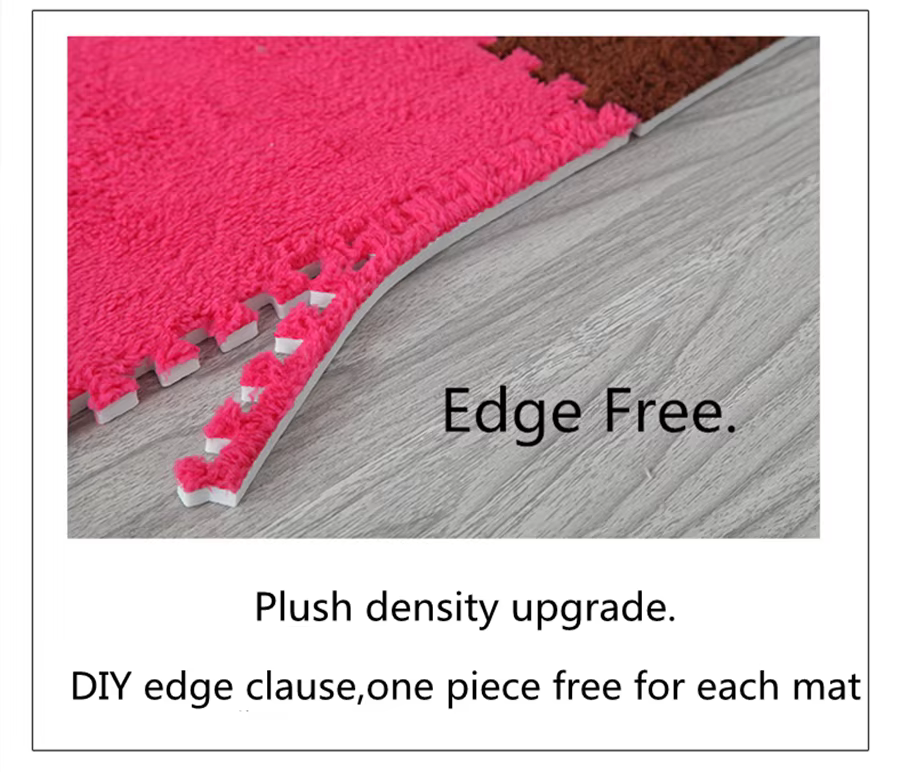 Tapis Shaggy Jigsaw DIY pour enfants