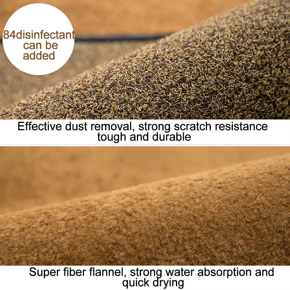 Polymères désinfectants pour tapis
