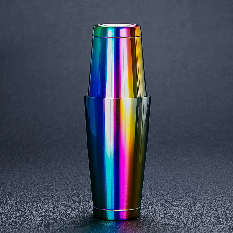 Shaker à cocktail Boston Bar en acier inoxydable : ensemble de 2 pièces : 18 oz non pondéré et 28 oz