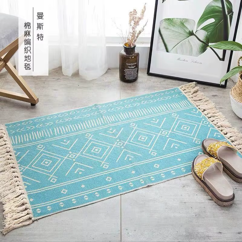 Tapis en lin de coton turc