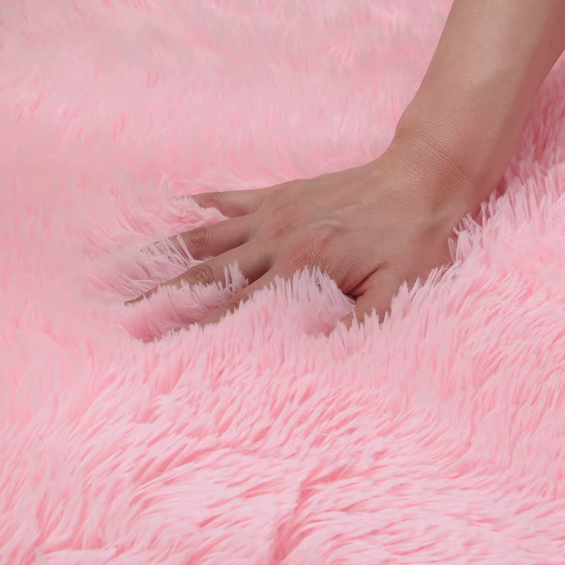Tapis de chambre à coucher rose pour chambre d'enfant