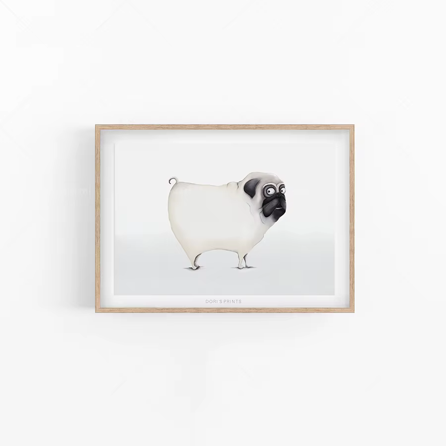 Affiche murale d'animal drôle pour bébé garçon, cadeau de douche de bébé, décoration Ao.com