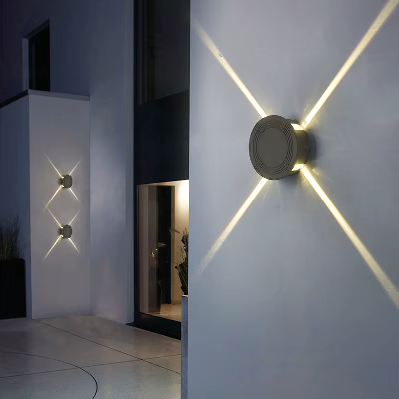 Applique murale LED extérieure étanche IP65, éclairage mural bidirectionnel (haut et bas)