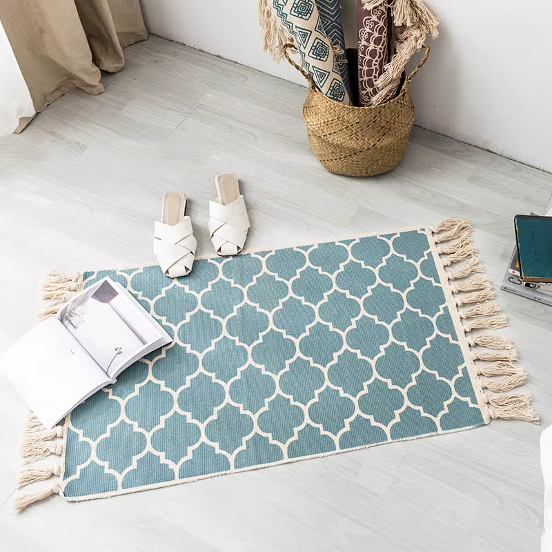Tapis en lin de coton turc