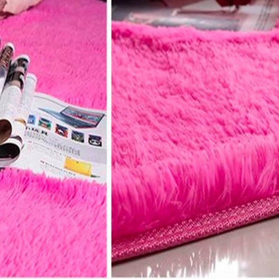 Tapis rond moelleux lea pour salon