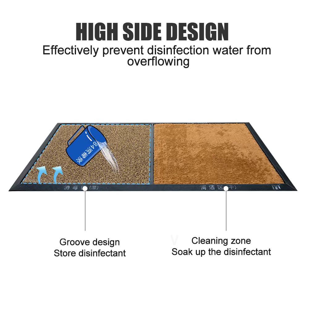 Polymères désinfectants pour tapis