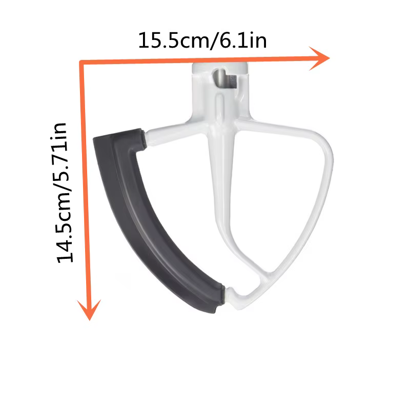 KitchenAid-Grattoir à bord flexible en silicone, lame de batteur, bol, support à tête inclinable, accessoires de centre commercial, 4.5 à 5 qt