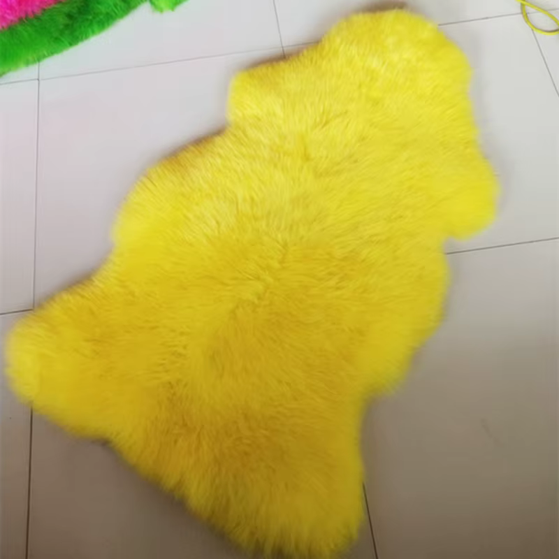 MS.Softex-Tapis long en peau de mouton australien