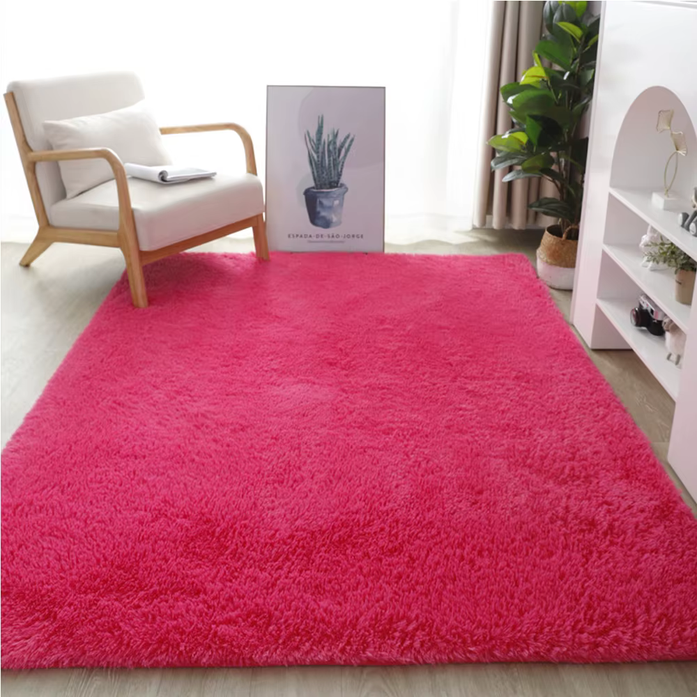 Tapis en peluche doux et confortable pour la décoration intérieure