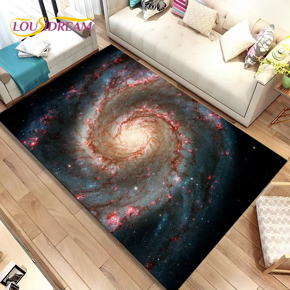 Tapis de zone d'étoiles spatiales de l'univers de la galaxie