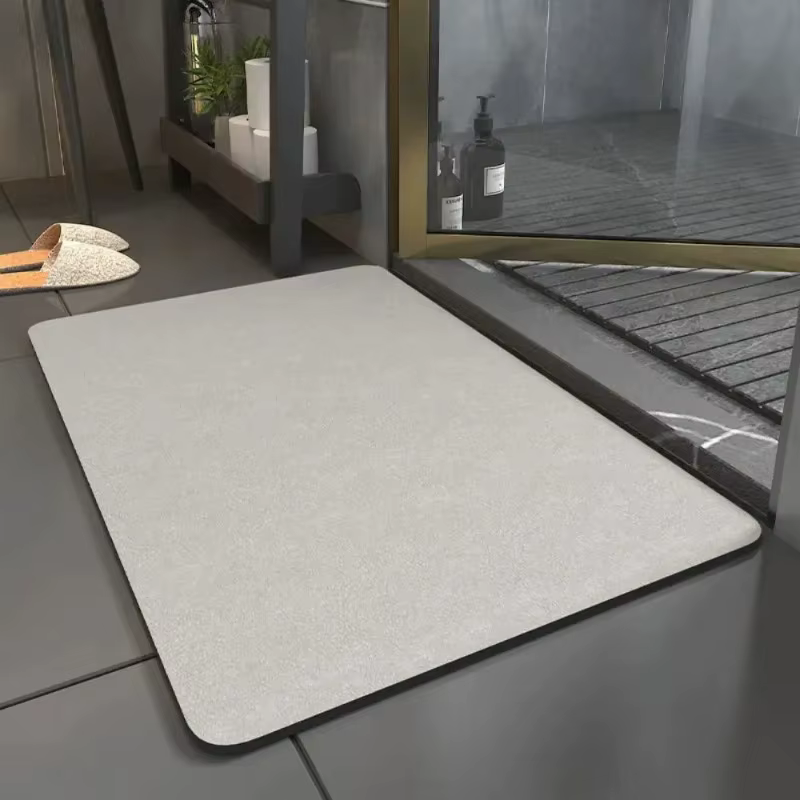 Tapis de sol en diatomite uni simple pour l'été