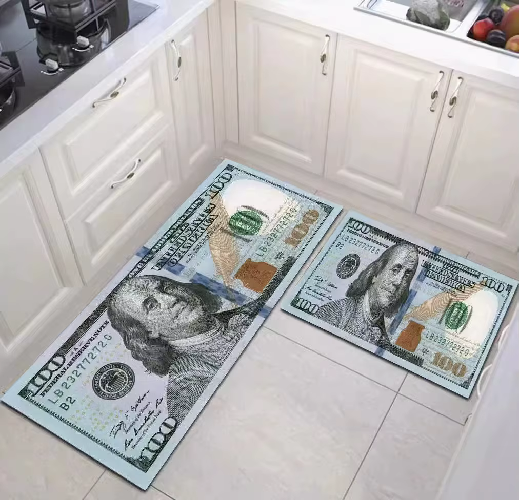 Tapis Euro Dollar pour chambre à coucher