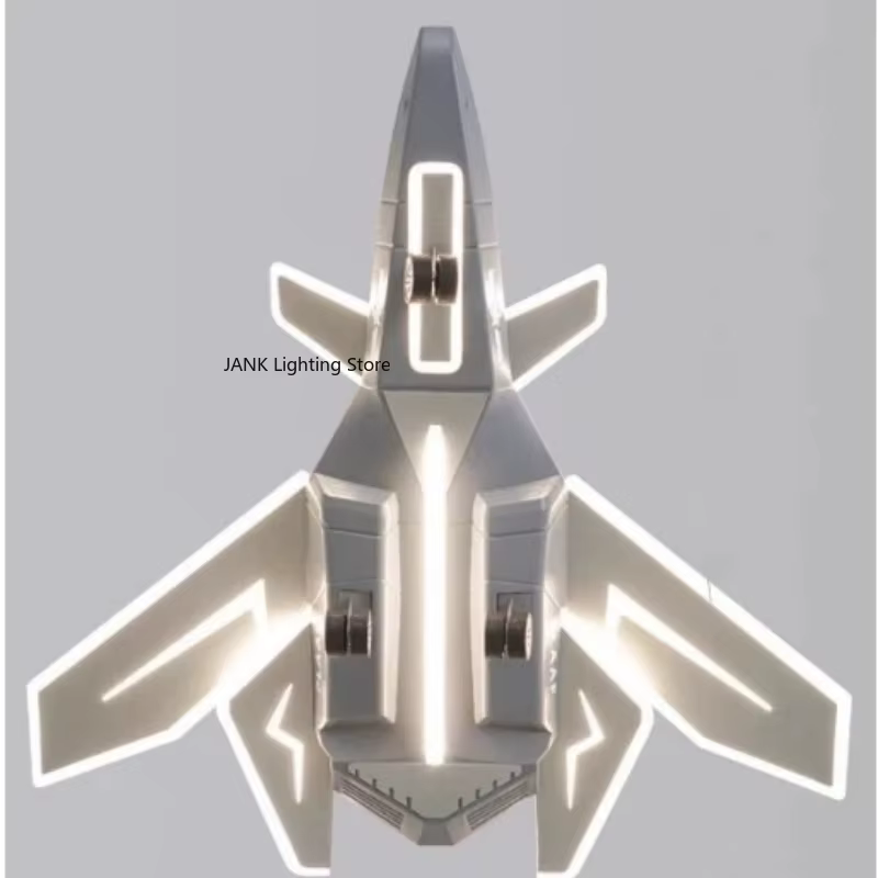 Nouveaux ventilateurs de plafond en forme d'avion, lampes de chambre pour enfants, ventilateurs créatifs en forme d'avion pour garçons, lampes de chambre pour garçons avec télécommande