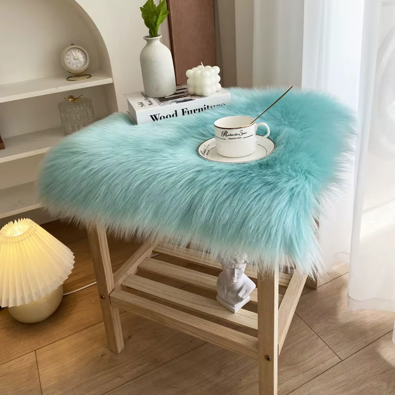 Tapis doux et moelleux en fausse fourrure