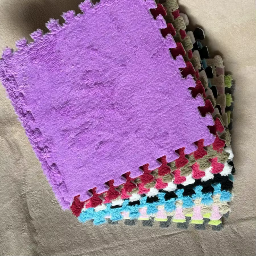Tapis Shaggy Jigsaw DIY pour enfants