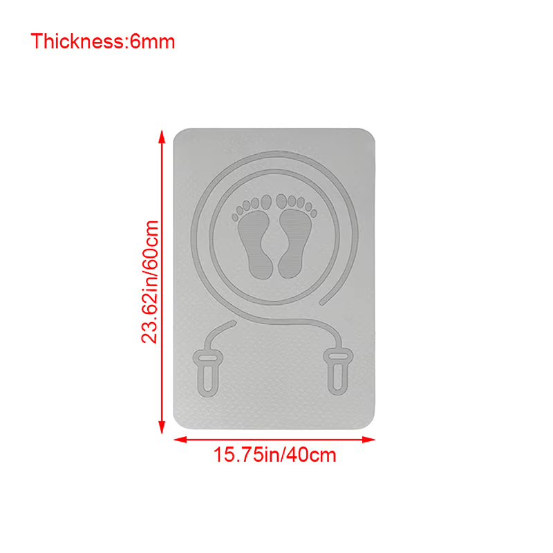 Nouveau tapis de saut à la corde 6MM anti-bruit