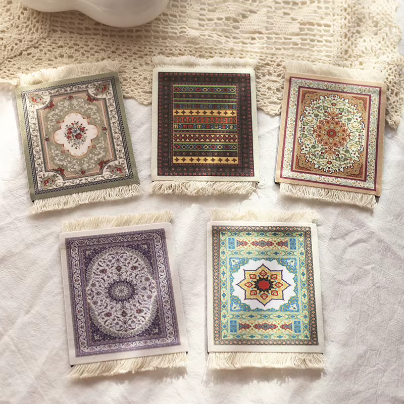 Cowijk-Tapis de Tasse à Motif Ethnique pour la Maison