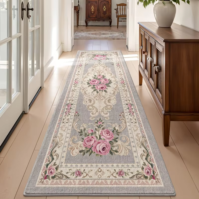 Tapis de couloir long rétro européen VIKAMA
