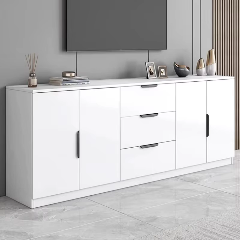Meubles de salon de qualité supérieure : Armoires de rangement créatives crème