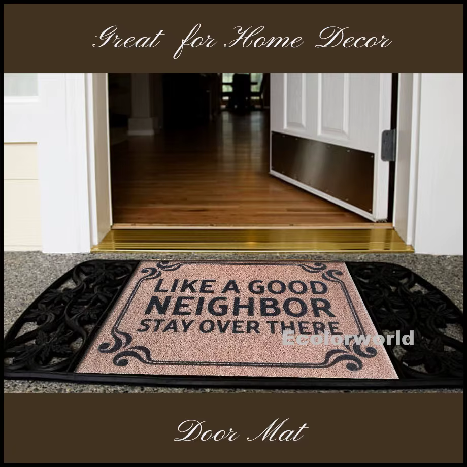 Tapis de bienvenue en PVC personnalisé